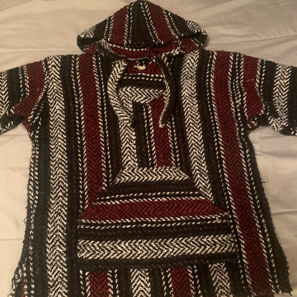 Red and black Baja hoodie, size medium - Picture 2 of 4